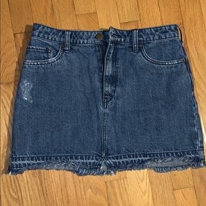 Free people denim skirt